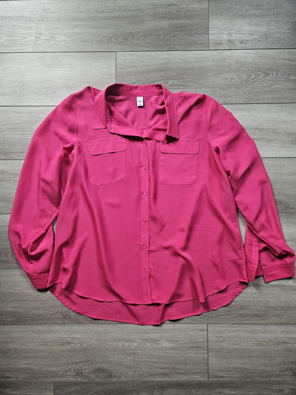 Old Navy Hot Pink Button-Down Shirt